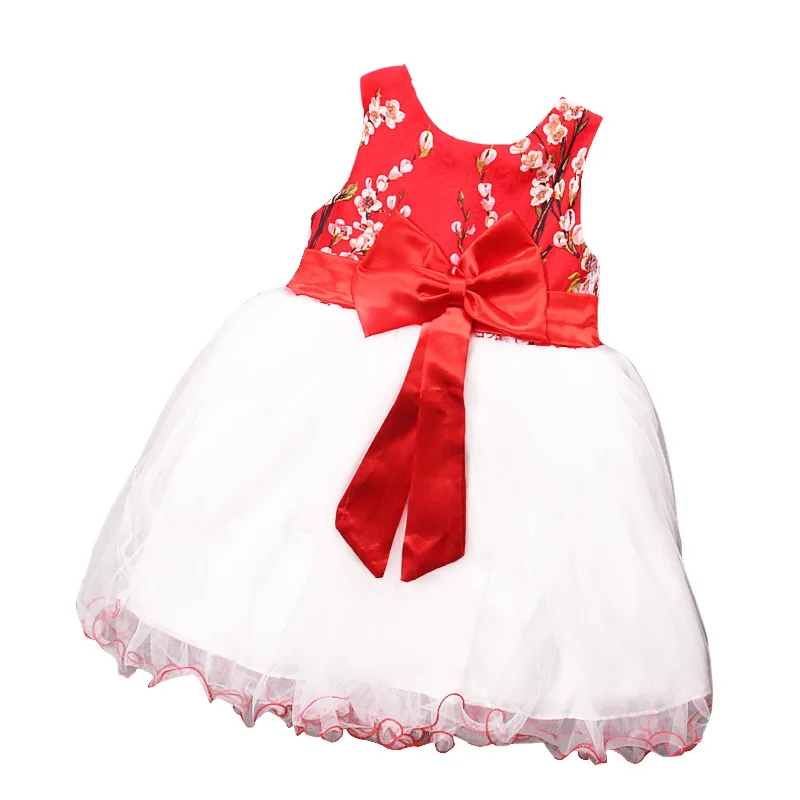 Бантом из девушек платье 1 3 лет женский ребенка принцесса маленькая летняя