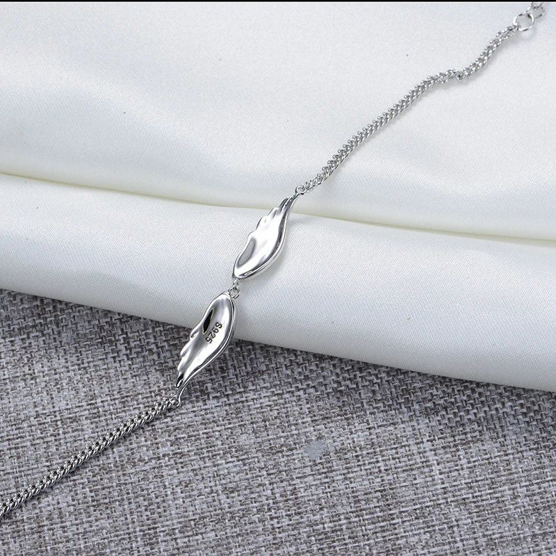 GW модные регулируемые с угловыми крыльями женские браслеты Дизайн 925 серебро