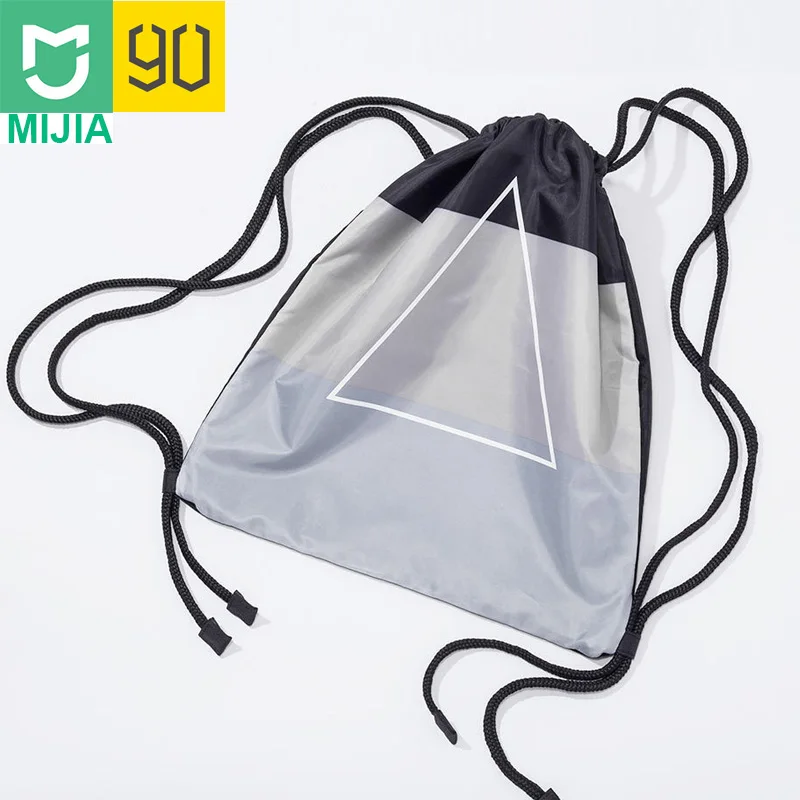 Xiaomi 90 Портативная сумка на шнурке, водонепроницаемая, тянущаяся веревка, модная, дорожная, мягкая, 0,1 кг, для покупок, уличная сумка, спортивная сумка