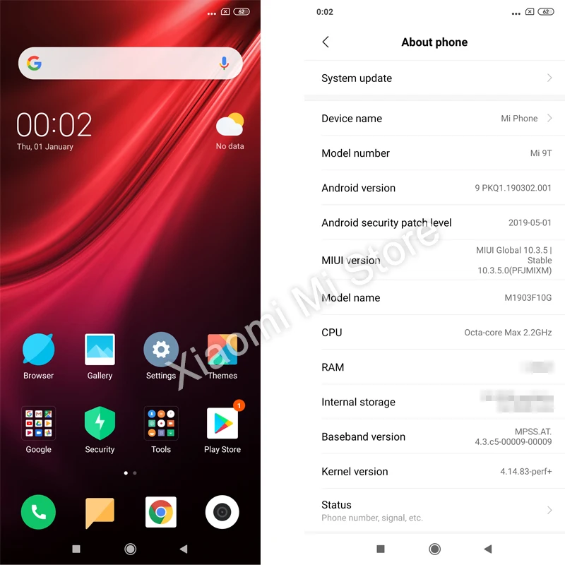 В наличии глобальная версия Xiaomi mi 9 T красный K20 6 GB 128 смартфон 48MP + 20MP 39 &quotAMOLED Snapdragon