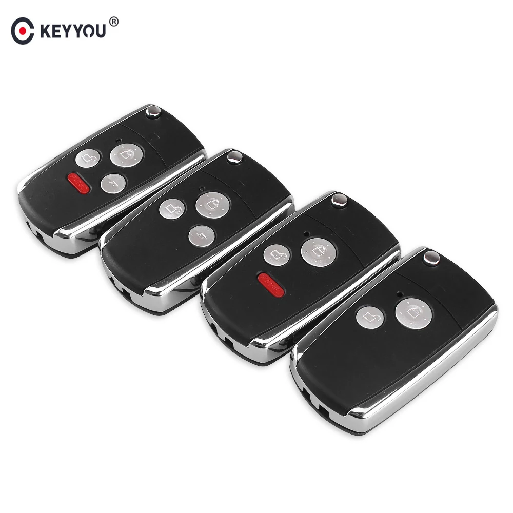 KEYYOU 2 3 4 кнопки модифицированный складной корпус автомобильного ключа
