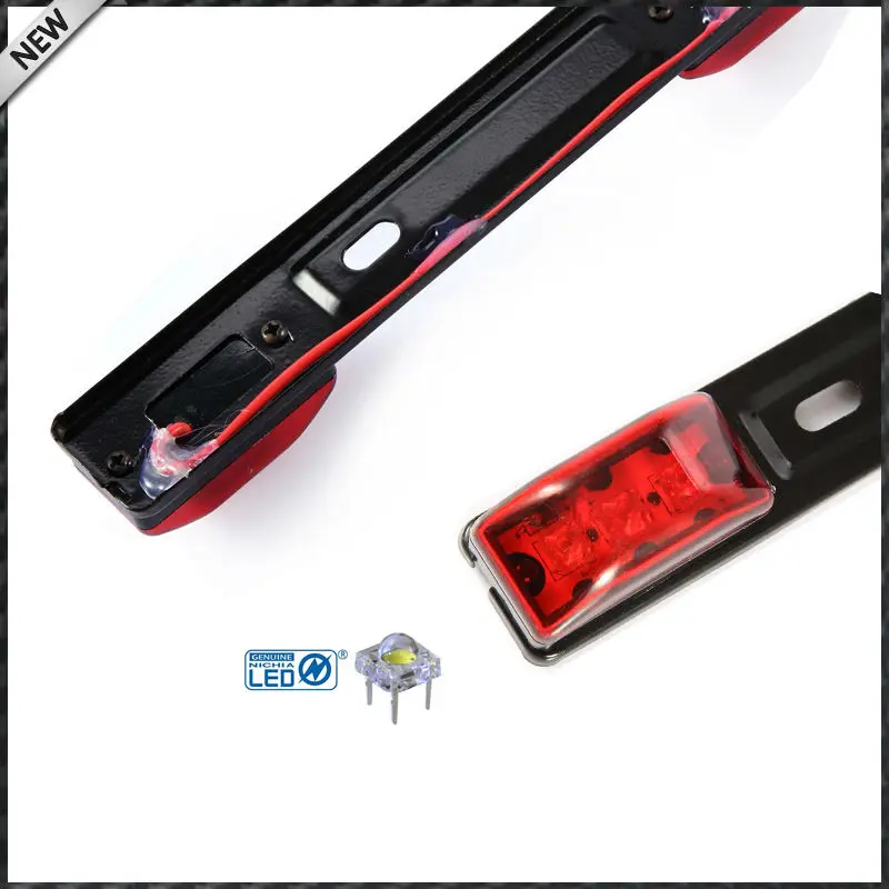 1) красный 3-Lamp грузовик/Трейлер ID светодиодный светильник бар для Ford F150 F250 F350 Dodge ram 1500 2500 3500 Chevy Silverado, GMC Sierra и т. Д