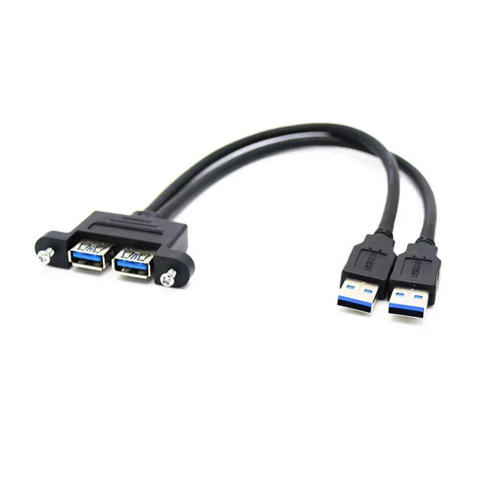 Горячая Распродажа Удлинительный Кабель USB 3 0 с разъемом папа на два разъема мама