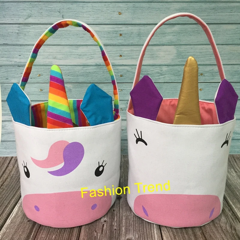 20 шт. / набор Оптовая продажа Новый персонализированный милый единороговый ведро на Пасху Отличное качество Низкая цена Кроличьи ведра