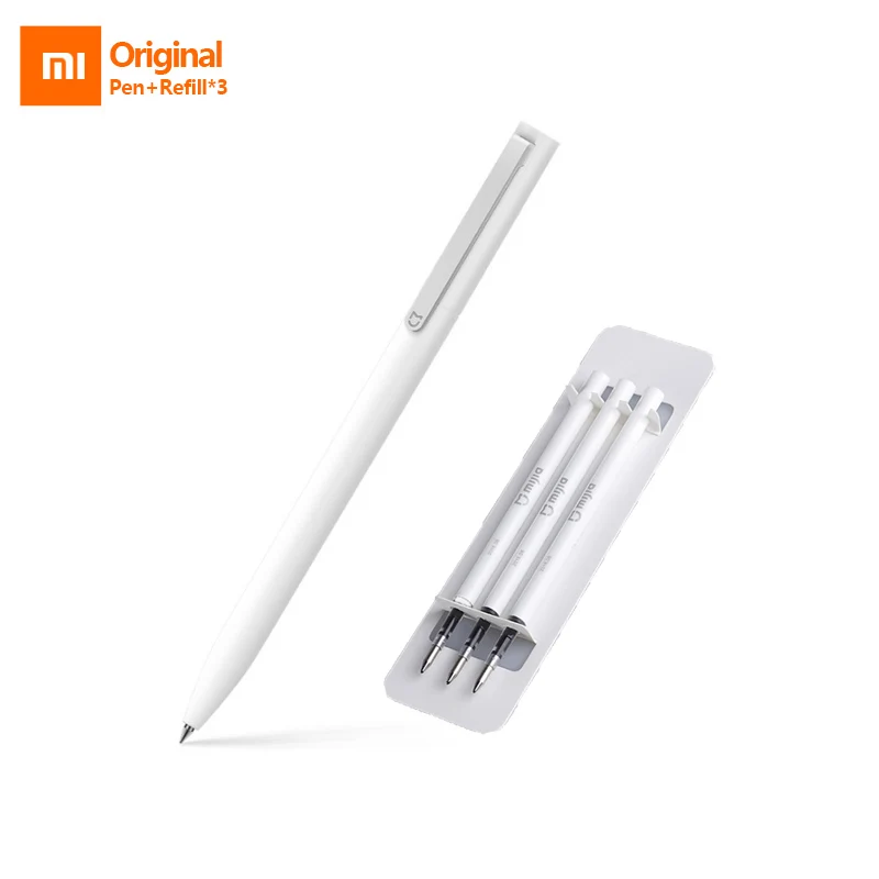 Оригинальный Xiaomi Mijia SignPen 9 5 мм SigningPen PREMEC Smooth Switzerland Refill MiKuni Japan Ink add MijiaPen Black Refill|pen