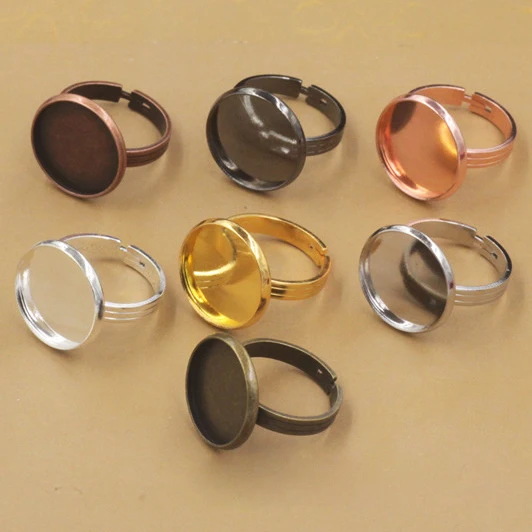 Основа для кольца 10 шт. 12 14 16 мм различные цвета|Ювелирная фурнитура и компоненты|
