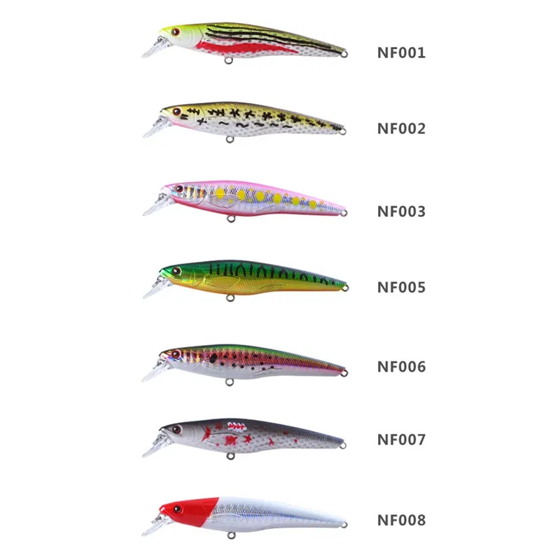 

Noeby Minnow Bait 90mm9.7g Suspending 0-1.2m VMC Treble Hook Hard Fishing Lure Iscas Artificiais Para Pesca Leurre Peche Souple