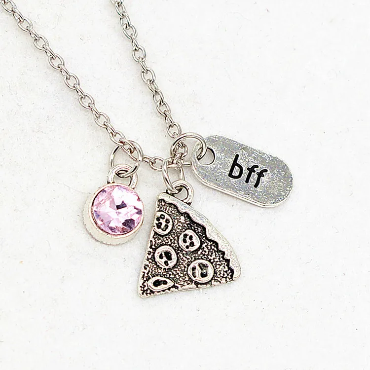 Европа США распродажа Bff пицца кристалл стразы хороший друг дружба свитер