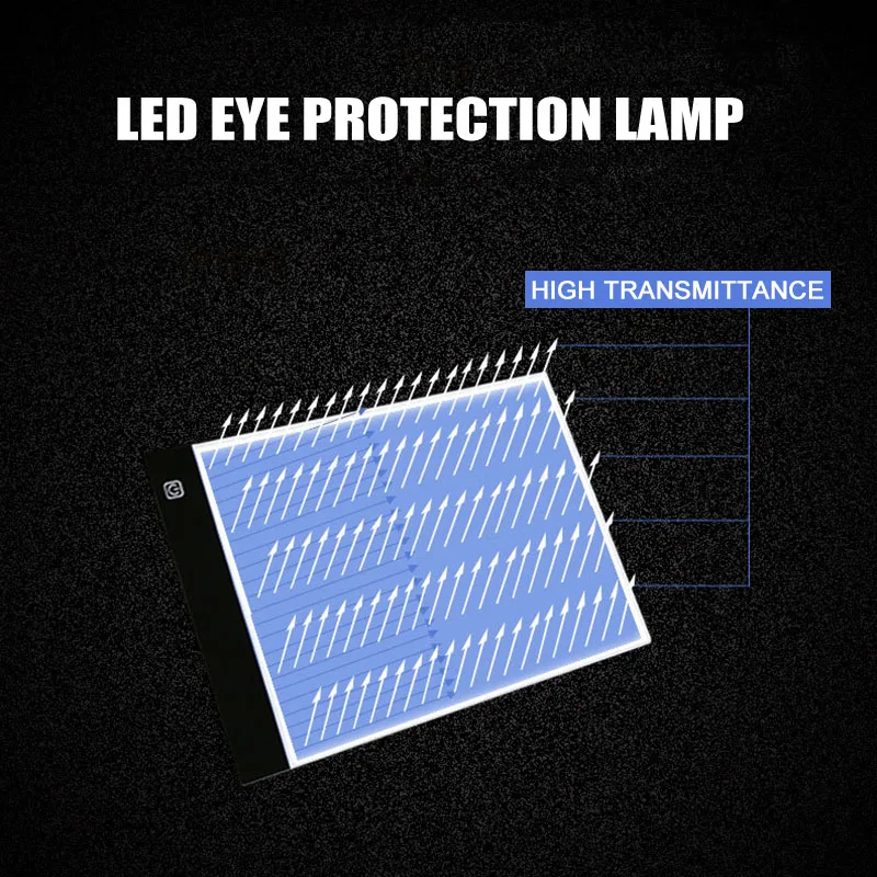Портативный цифровой планшет для рисования светодиодный светильник коробка