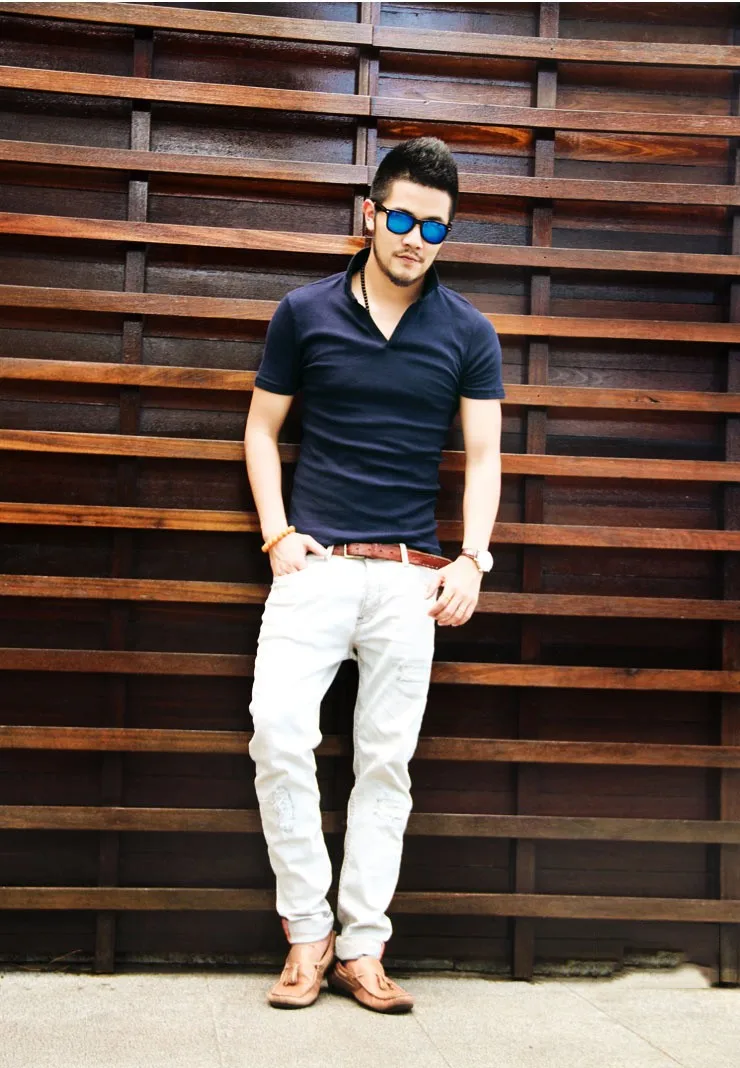 Бренд Для мужчин s Solid Polo Paul рубашка Masculina для Для мужчин модная мужская Повседневное отложным воротником Slim Fit Хлопок поло Для мужчин лето PL005