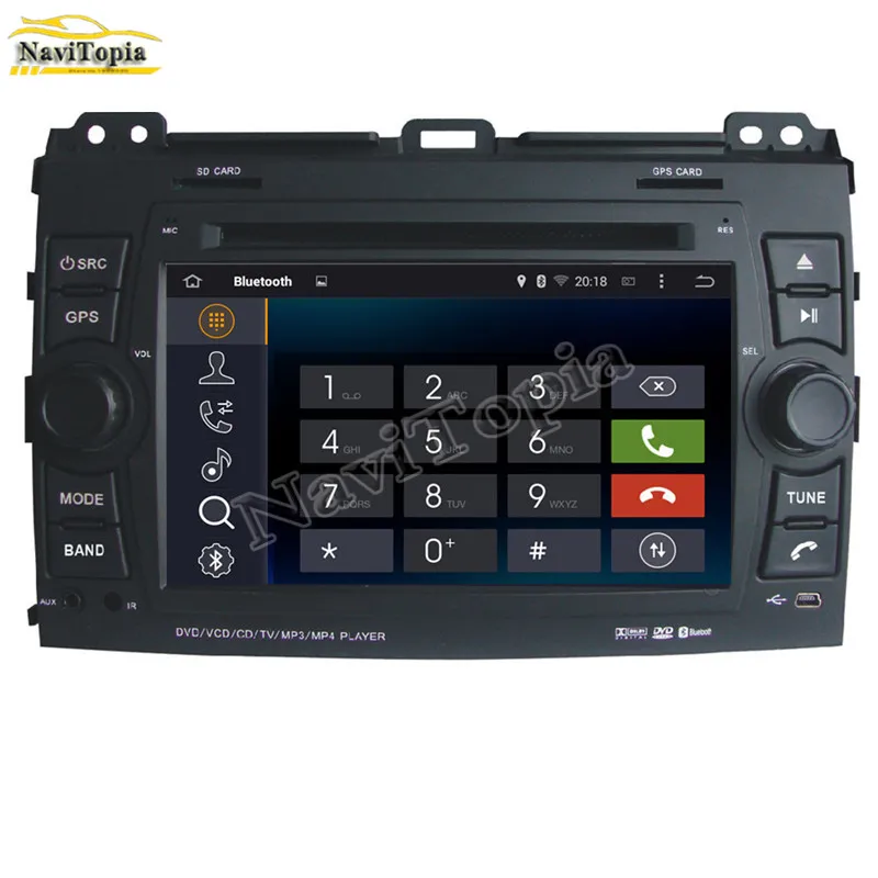Ectwodvd 4G ram 32G rom Восьмиядерный Android 9 0 автомобильный DVD gps Радио для Toyota Prado 2002 2003 2004 2005