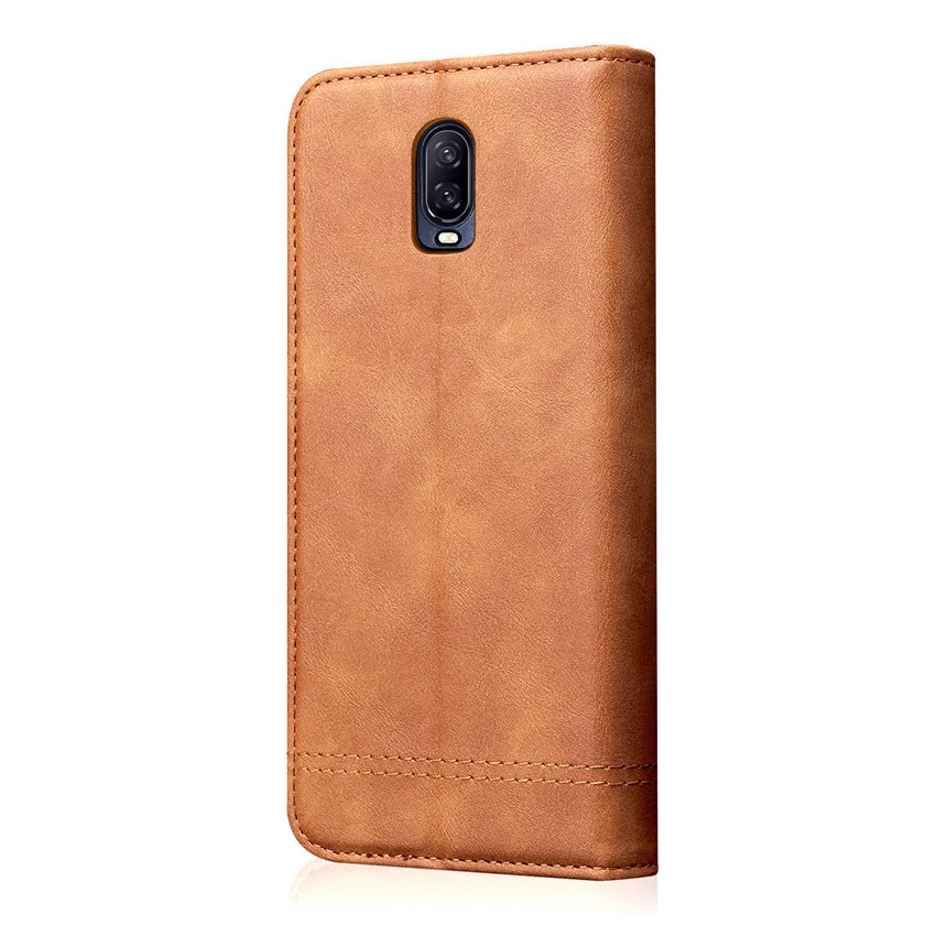 Роскошный кожаный чехол накладка для Oneplus 6 t флип кошелек подставка держатель