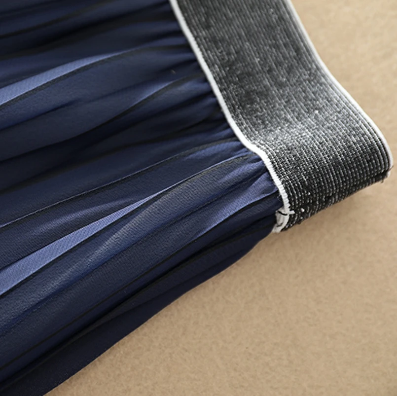 2019 летняя модная женская плиссированная юбка с высокой талией модные уличные