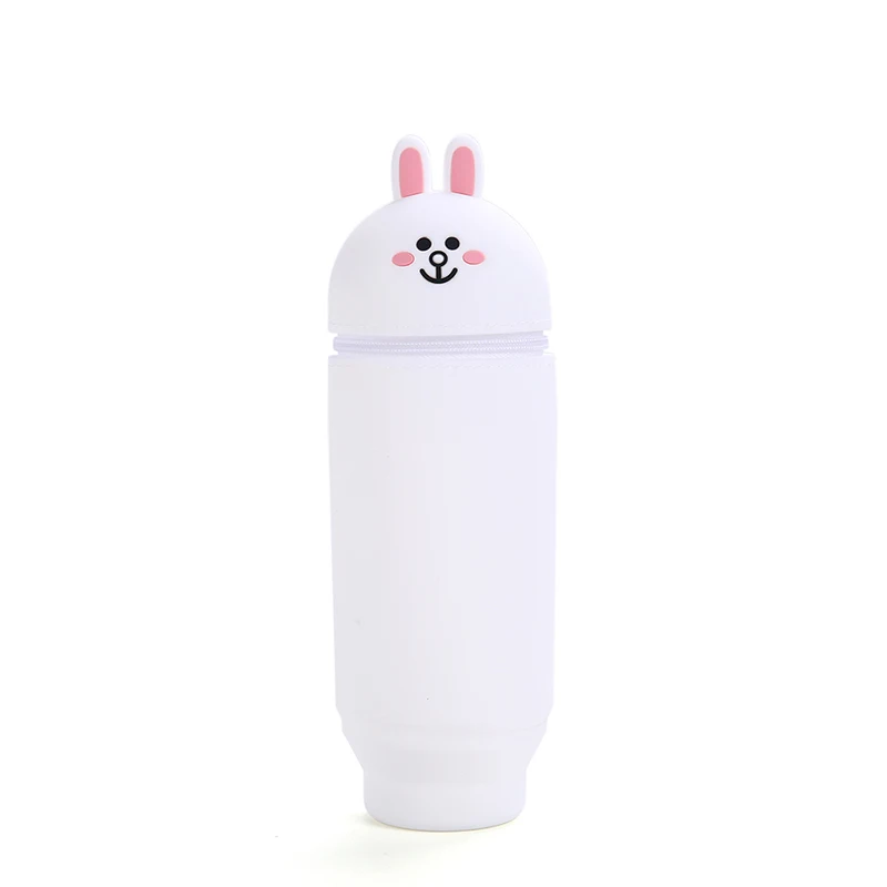 as Picture show Pencil Case School Supplies Estuche Escolar Pennen Etui Large Astuccio Porta Penne School Trousse Scolaire Style Silicone Bag - Цвет: as Picture show
