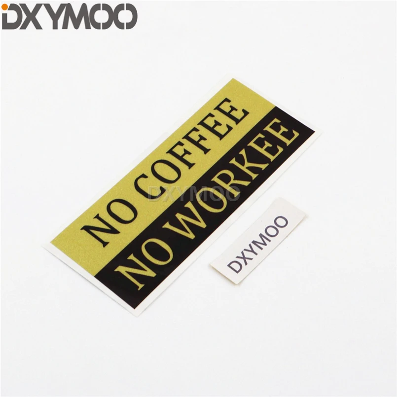 

2PCS Motorcycle Helmet Bike Sticker Funny No Coffee No WORKEE Auto Truck Window Car Styling Decal