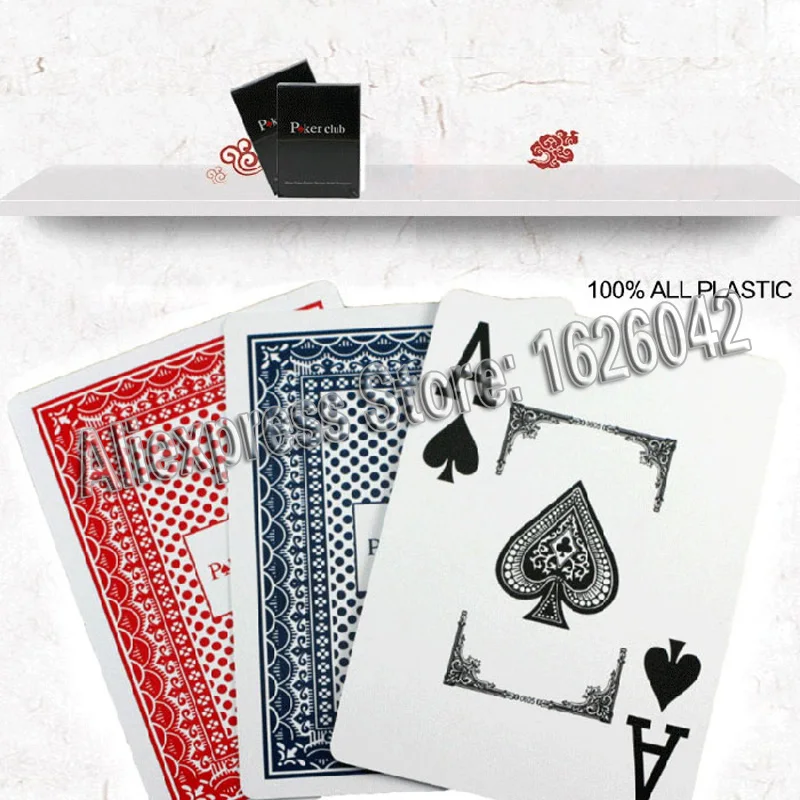 XF Poker Cheat покер клуб пластиковые Невидимые игральные карты для УФ контактных линз