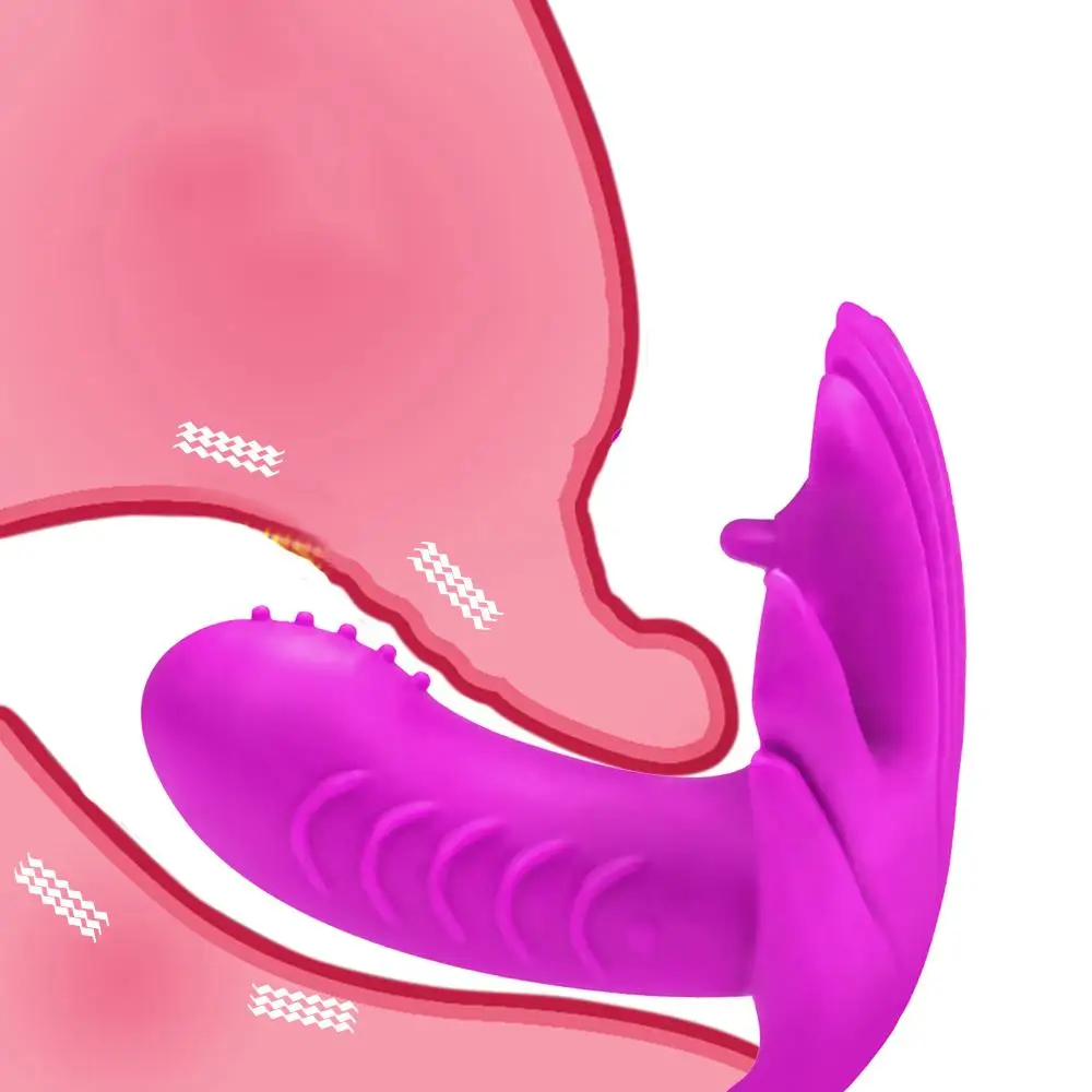 Носимая бабочка фаллоимитатор вибратор трусики секс-игрушки для женщин G Spot