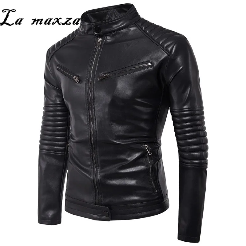 Новое поступление 2019 зимняя мотоциклетная искусственная кожа модная