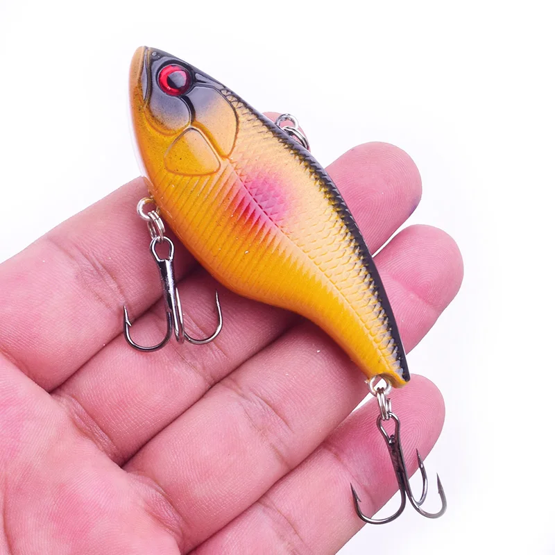 

1Pcs 7.2cm 18.2g VIB Sinking Fishing Lure Wobbler Artificial Hard Bait Crankbait For Bass Lures Pesca Fishing tackle PR-362