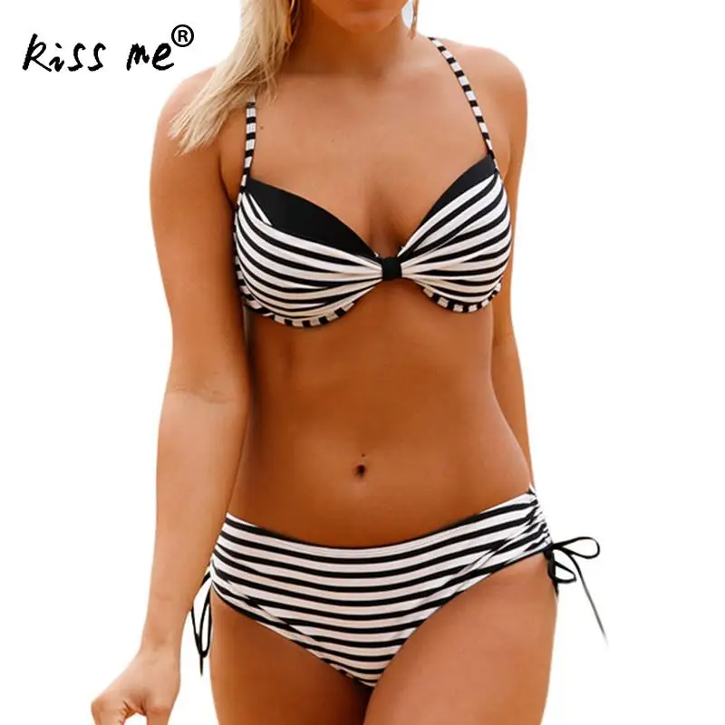 2017 сексуальные Полосатые бразильские бикини женские купальные костюмы
