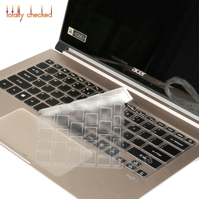 Кожаный чехол для защиты клавиатуры ноутбуков Acer Swift 7 Spin Ультратонкий Мягкий