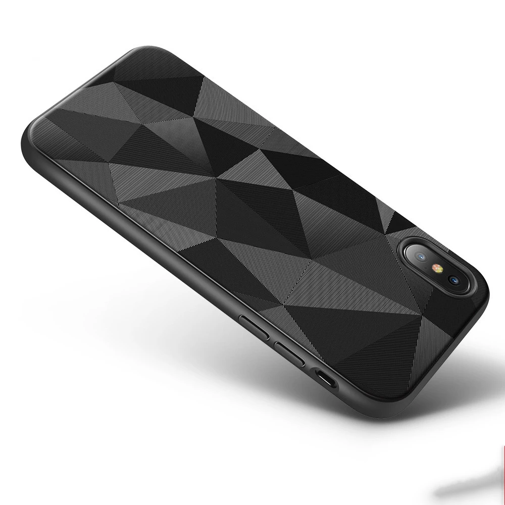 DR. Чехол для iPhone XS XR X Мягкие матовые геометрические ТПУ чехлы Max 7 8 Plus 6 S 5s 5 Se Coque