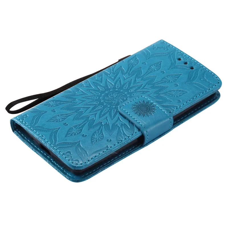 

Luxury 3D Sun Flower Magnetic Slot Leather Flip Cases For LG Leon C40 H340N H324 / Spirit 4G LTE H420 H422 H440 C70 Cover Case