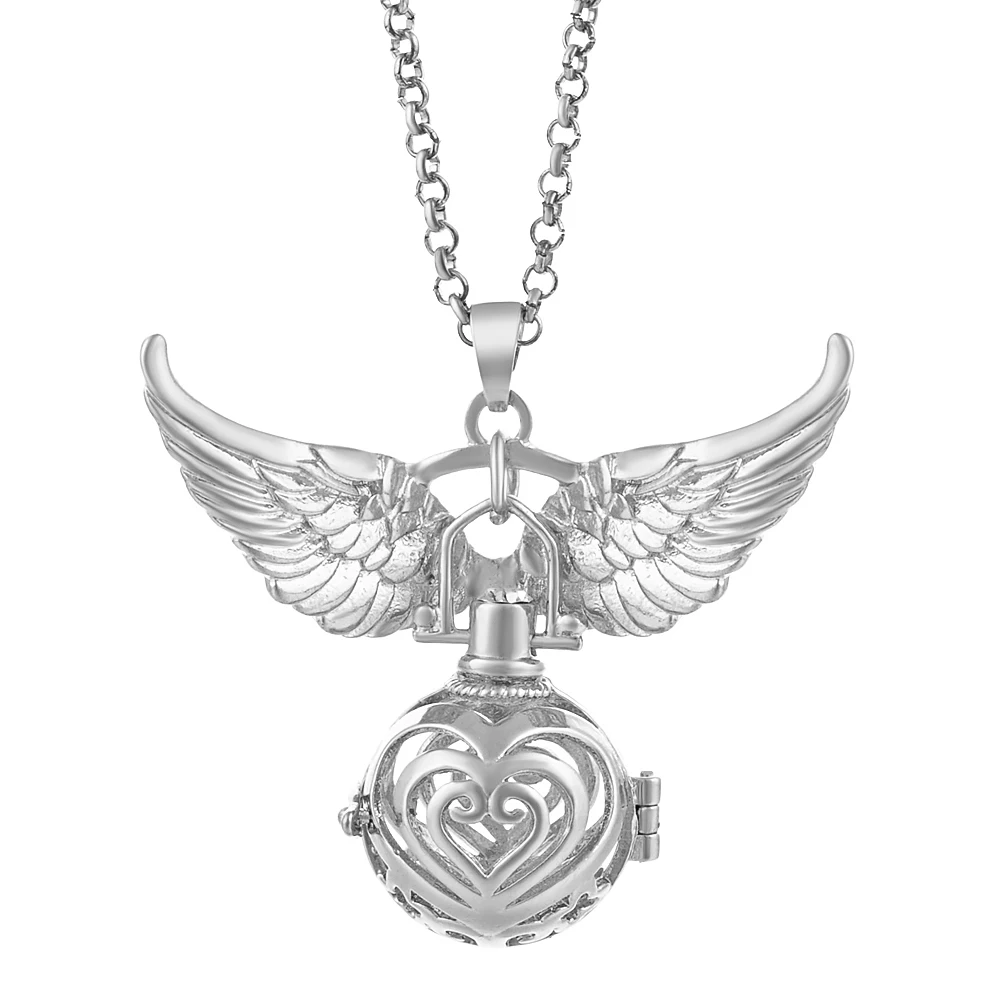 va-101-a 6 design Mexico Chime Angel Ball Caller Locket Necklace Vintage Pregnancy Necklace dropshipping VA-097 - Окраска металла: va-101-a