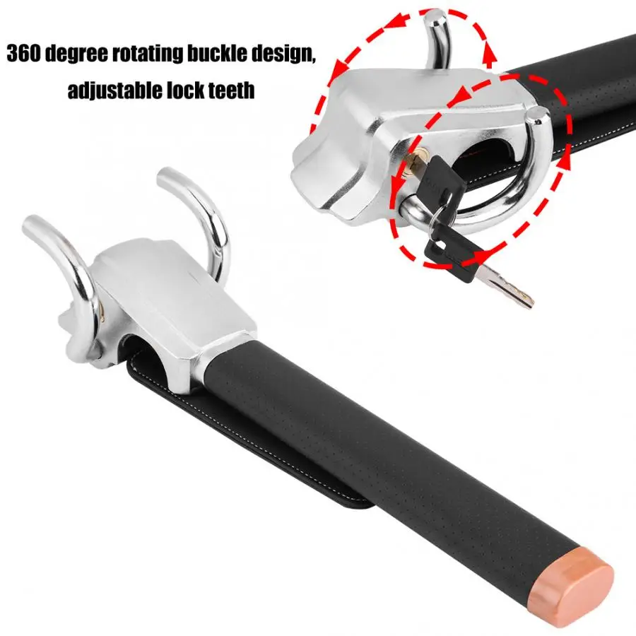 Универсальное складное рулевое колесо противоугонное безопасное 3 направления с