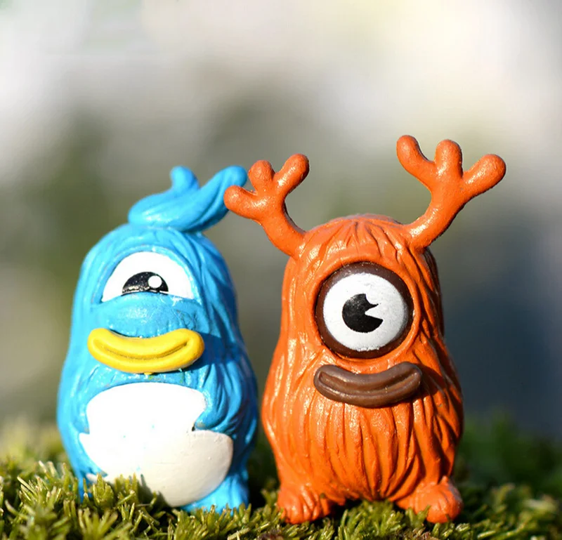 Дерево фигурка монстра декоративный волшебный сад мох орнамент миниатюрный