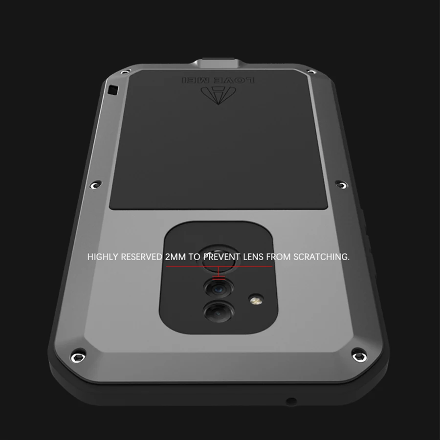 Love Mei Brand Case For Huawei Mate 20 Lite Metal Shockproof Phone Cover Full Body Armor Anti-Fall Shell |
