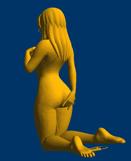 3D резная фигурка скульптура 3d модель для станка с ЧПУ в формате STL телесные