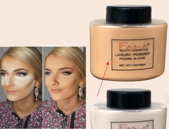 Гладкая рассыпчатая пудра для лица с контролем жирности консилер макияжа