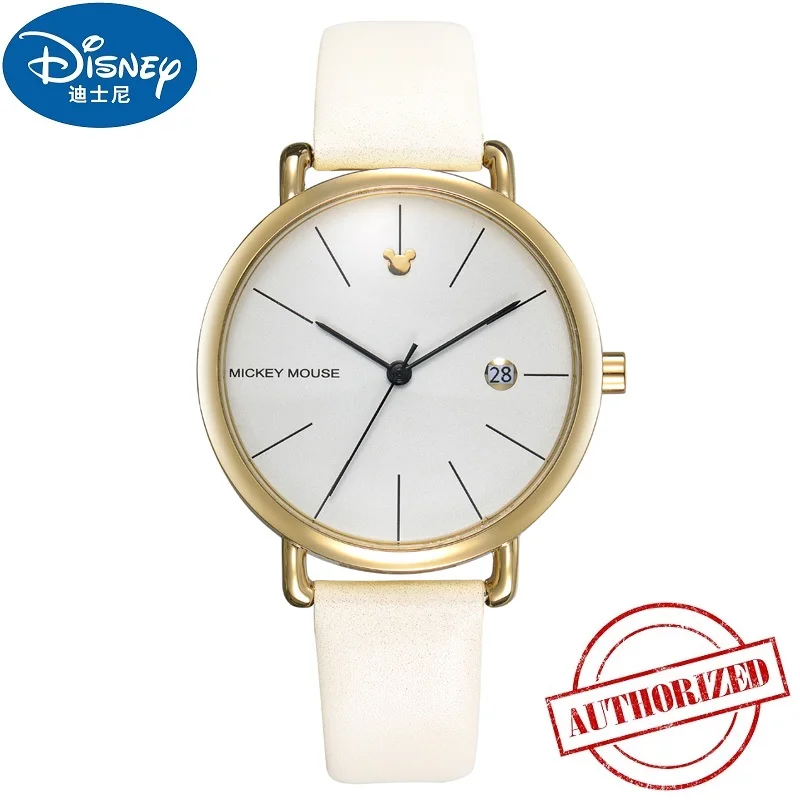 DISNEY lovers Watches men Fashion Simple Leather Quartz Date Watch Women Ladies Wrist Female Clock Hodinky Montre FemmeL | Наручные часы