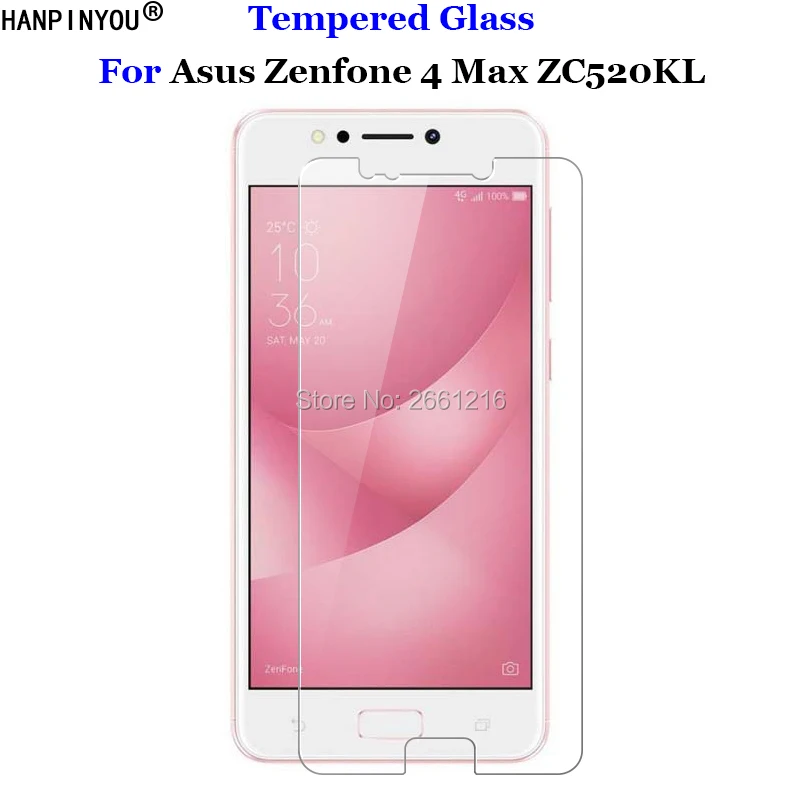 Для Asus Zenfone 4 Max ZC520KL закаленное стекло 9H 2.5D премиум защитная пленка для экрана ZC 520KL