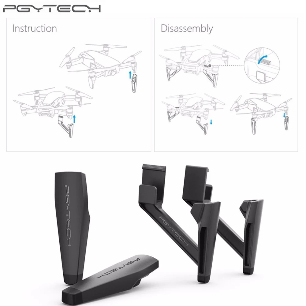 1 комплект PGYTECH DJI Mavic Air расширенная посадочная шестерня подъемная Защита ног для