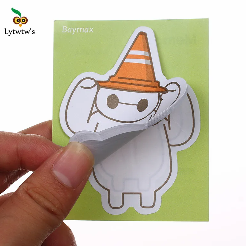 Милый липкий блокнот Baymax для записей Filofax офисных и школьных принадлежностей