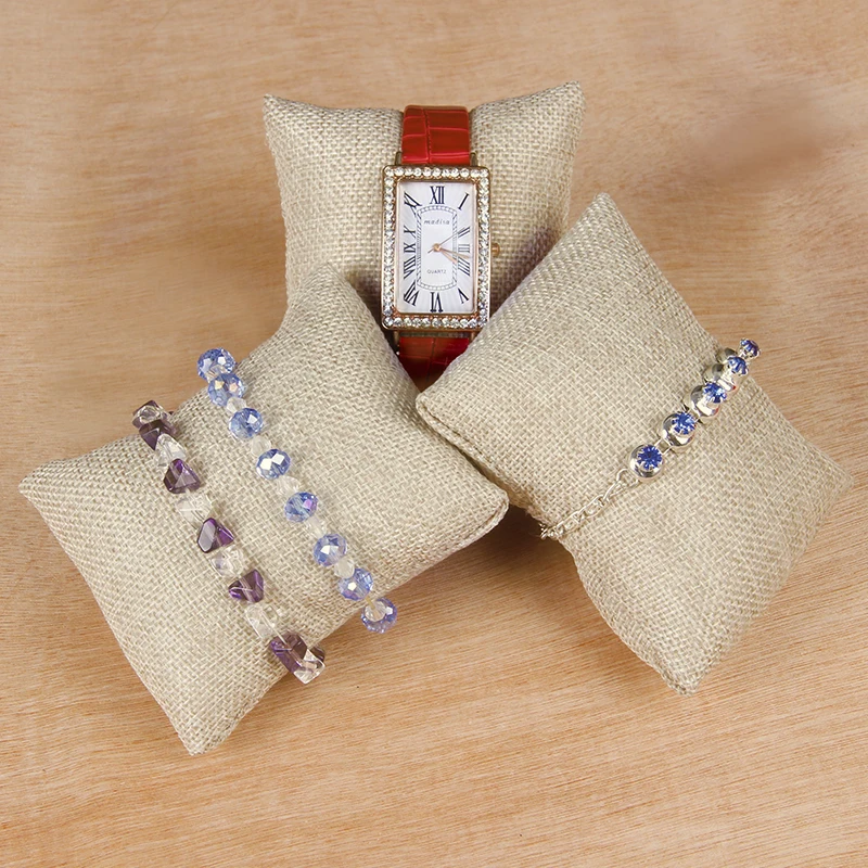 TONVIC Wholesale 10 Linen Bracelet Bangle Watch Pillow Display Stand Holder Fashion Jewelry Rack | Украшения и аксессуары