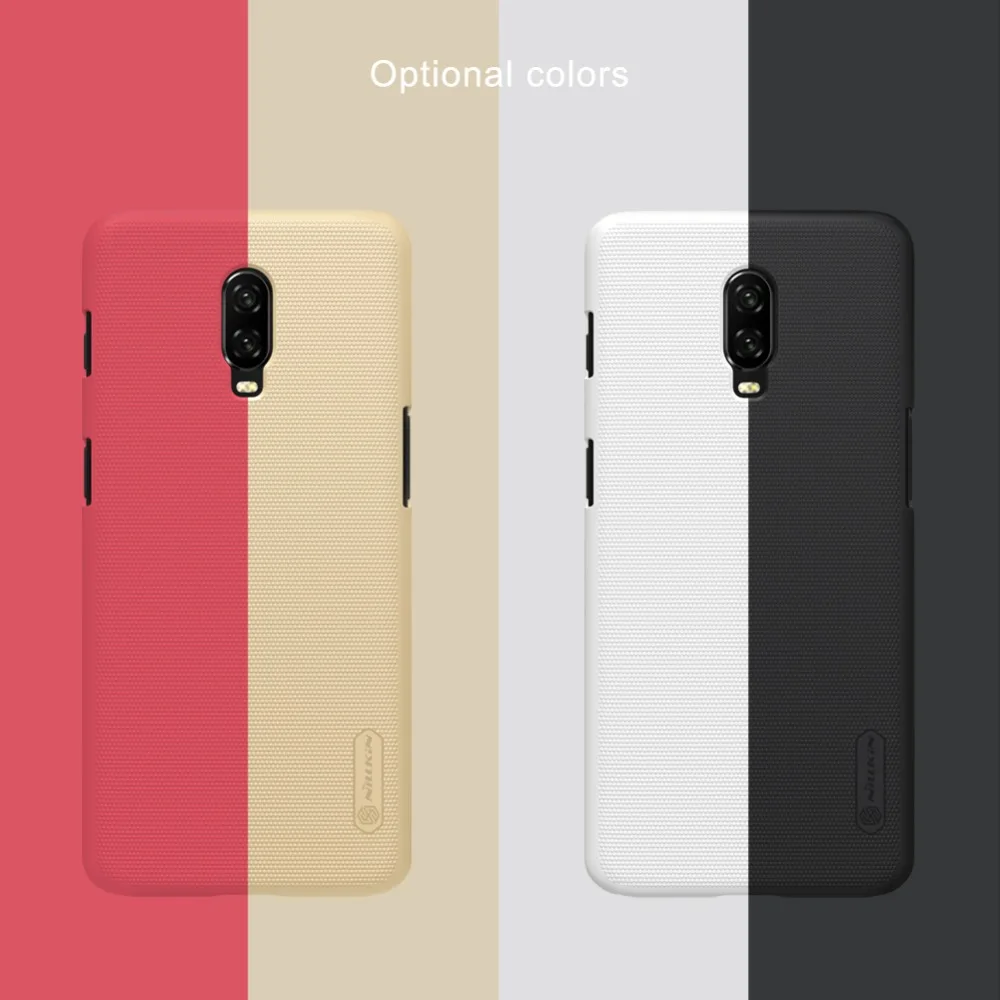 Oneplus 6 T чехол One plus 6 T чехол NILLKIN матовый щит Матовый PC задняя крышка чехол для телефона Oneplus 6 t A6013 1+ 6 T и держатель для телефона