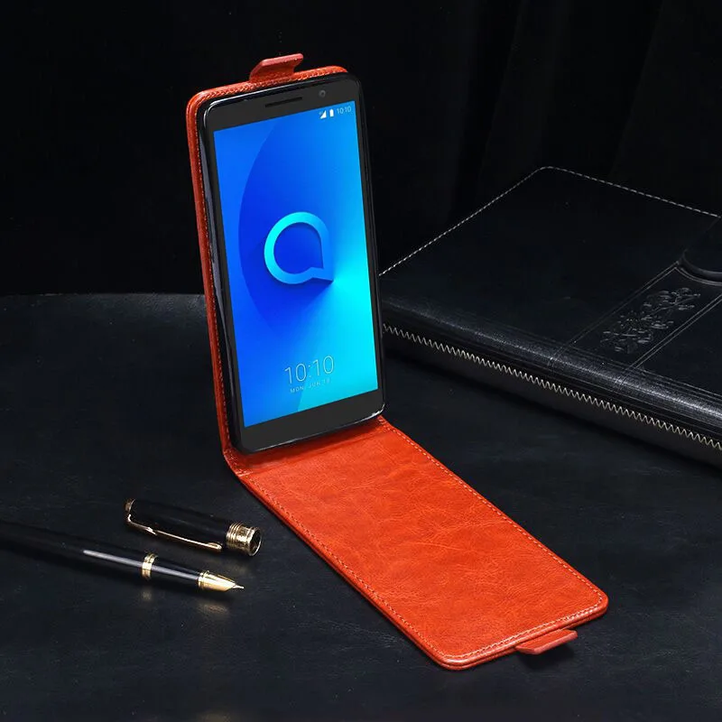 Чехол для Alcatel 1 5 0 дюйма роскошный кожаный чехол-книжка Alcatel1 One защитные сумки