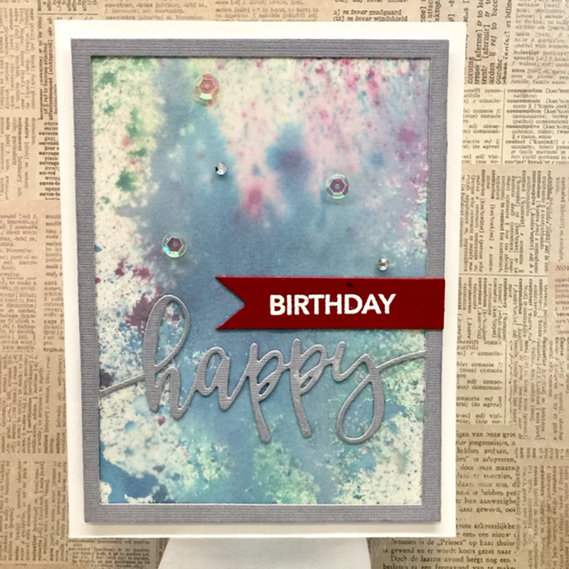 2019 День Святого Валентина счастливый цветок металлические штампы трафареты