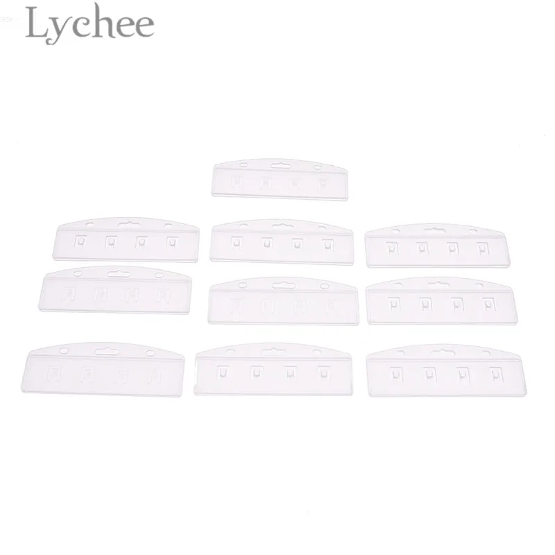 Lychee срок службы 10 шт. прозрачный пол держатели идентификационных карт