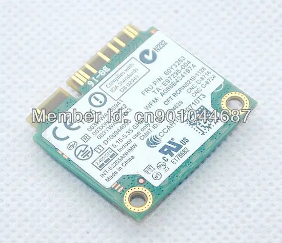 62205ANHMW 60Y3253 для Lenovo Thinkpad X220 X220i T420 T520s t520 t520i w520 x100e x120e L420 L421 беспроводная карта INTEL 6205
