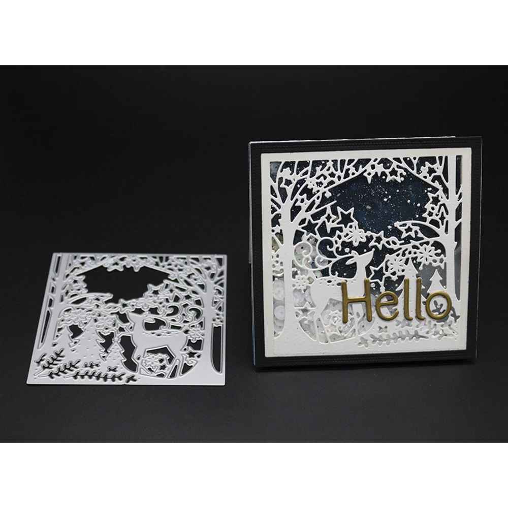9.6X9.6CM Metal Cutting Dies Frame Stencils For DIY Scrapbooking Embossing Paper Cards Die Cuts Photo Album Making Craft | Дом и сад