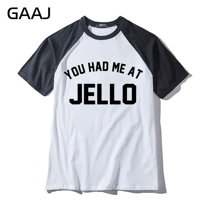 Футболка GAAJ you had me at jello для мужчин и женщин длинная хлопковая рубашка в стиле