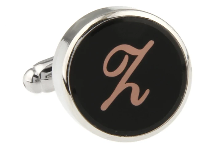 Мужские Запонки Sunnylink серебристые золотые черные запонки с надписью L1083 16 мм N O P Q R