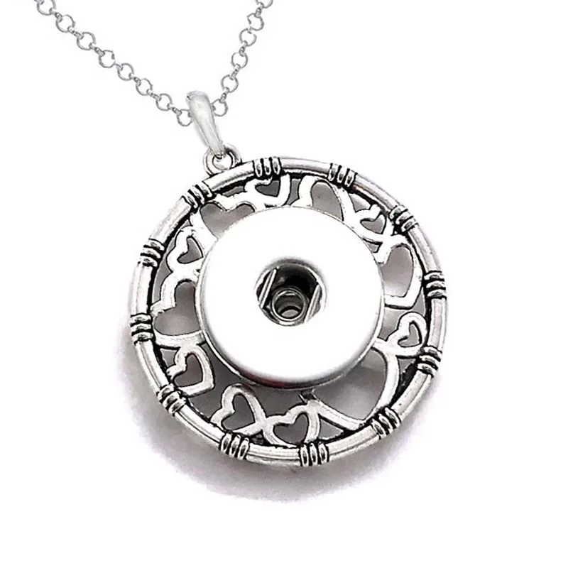Hot Fashion Interchangeable Flower Ginger Necklace 023 Fit 12mm 18mm Snap Button Pendant Charm Jewelry For Women Gift | Украшения и
