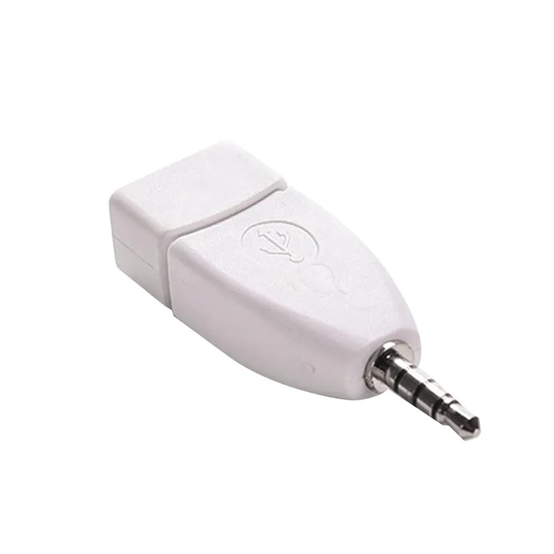 Адаптер переходник с USB 2 0 на 3 5 мм со штекером AUX Audio прочный Автомобильный штекер
