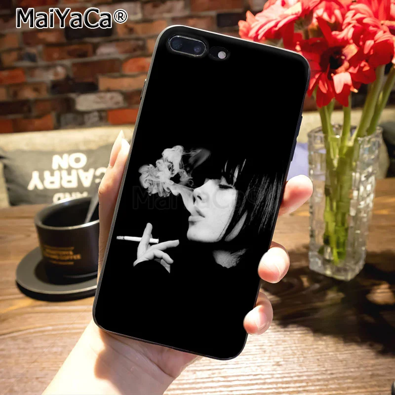 19 MaiYaCa курение травы Черный силиконовый чехол для телефона чехол для iPhone 8 7 6 6S Plus X XS MAX XR 5S SE 11pro max чехол для сотового телефона - Цвет: 19