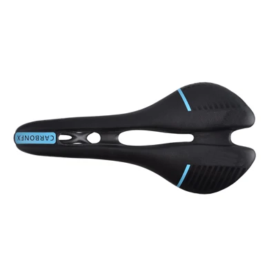black blue stripe bicycle full carbon fiber saddle road bike vtt racing seat Wave selle wide saddle men sans cycling Seat mat bike Spare Parts - Цвет: black blue stripe